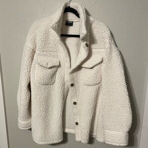 32° Heat Sherpa Button Down Shacket
